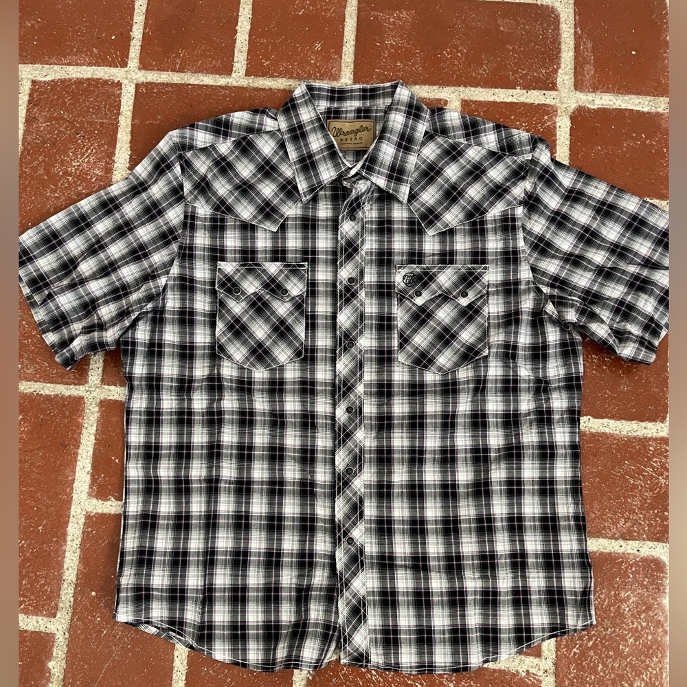 Wrangler retro short sleeve shirt size xl